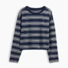 Gebreid oversized cropped T-shirt
