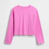 Gebreid oversized cropped T-shirt