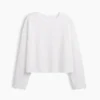 Gebreid oversized cropped T-shirt