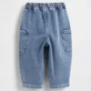Gebreide barrel-Jeans voor Baby & Peuter
