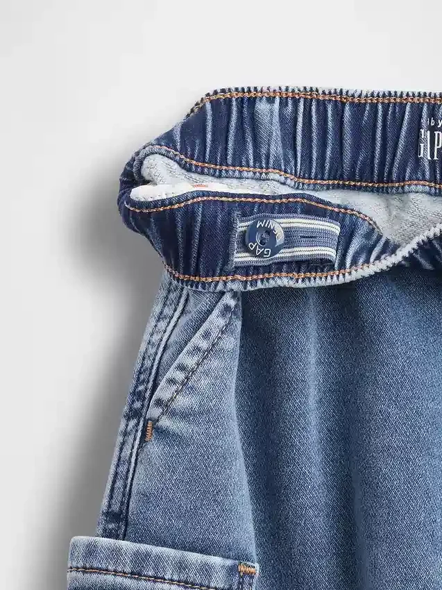 Gebreide barrel-Jeans voor Baby & Peuter