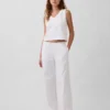 Gebreide broek met wijde pijpen