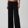 Gebreide broek met wijde pijpen