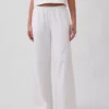 Gebreide broek met wijde pijpen