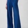 Gebreide broek met wijde pijpen