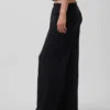 Gebreide broek met wijde pijpen