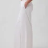 Gebreide broek met wijde pijpen