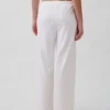 Gebreide broek met wijde pijpen