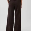 Gebreide broek met wijde pijpen