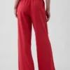 Gebreide broek met wijde pijpen
