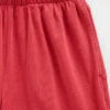 Gebreide broek met wijde pijpen