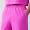 Gebreide broek met wijde pijpen