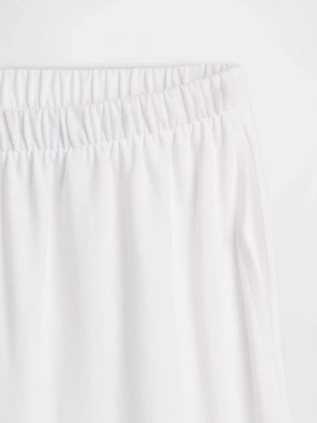 Gebreide broek met wijde pijpen