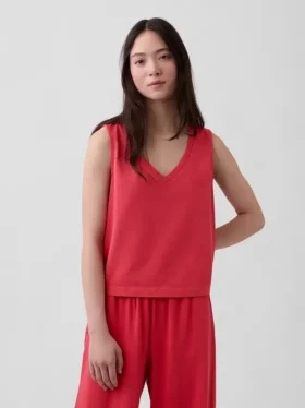 Gebreide cropped tanktop