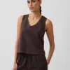 Gebreide cropped tanktop