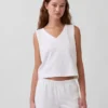 Gebreide cropped tanktop