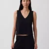 Gebreide cropped tanktop