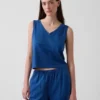 Gebreide cropped tanktop