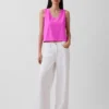 Gebreide cropped tanktop