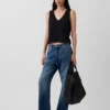 Gebreide cropped tanktop