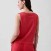 Gebreide cropped tanktop