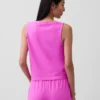 Gebreide cropped tanktop