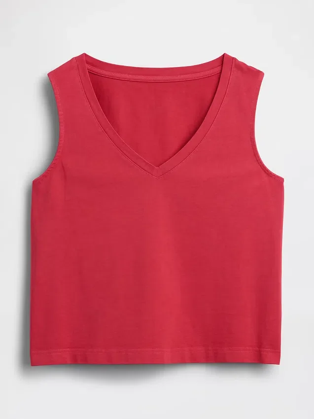 Gebreide cropped tanktop