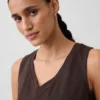 Gebreide cropped tanktop
