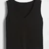 Gebreide cropped tanktop