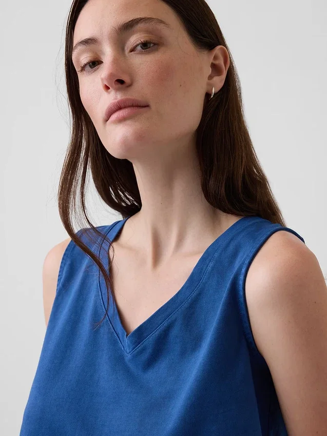 Gebreide cropped tanktop