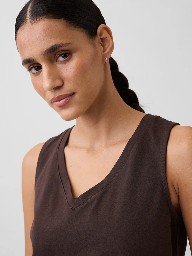 Gebreide cropped tanktop