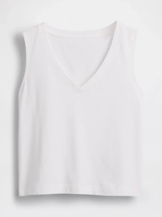 Gebreide cropped tanktop