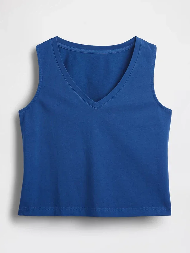 Gebreide cropped tanktop