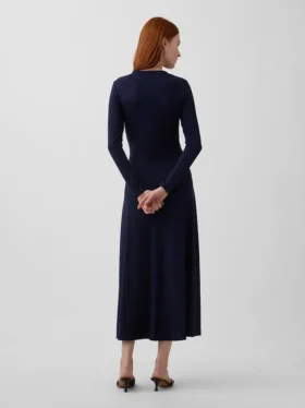 Gebreide maxi-jurk