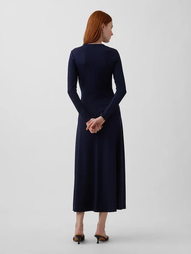 Gebreide maxi-jurk