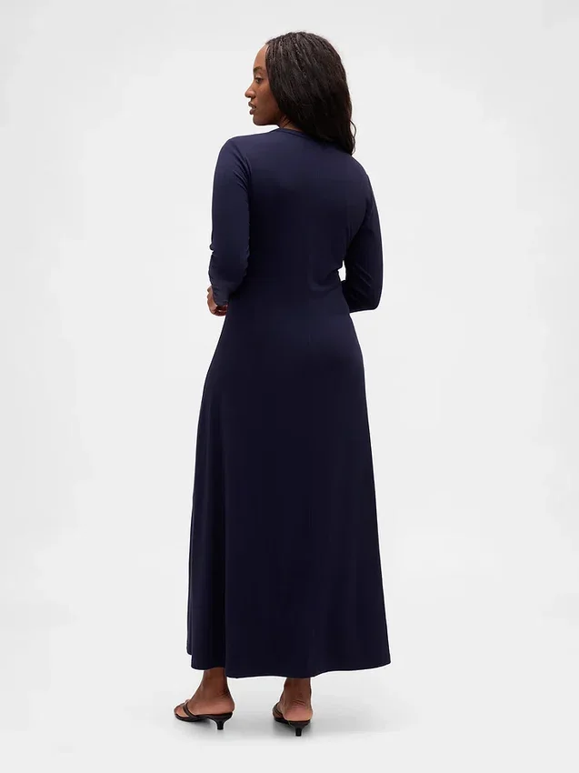 Gebreide maxi-jurk