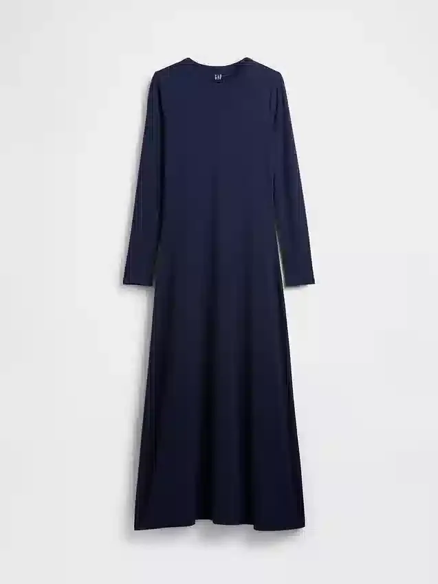 Gebreide maxi-jurk