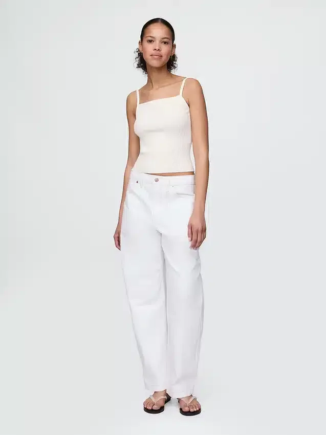Gecropte ribtrui-tanktop