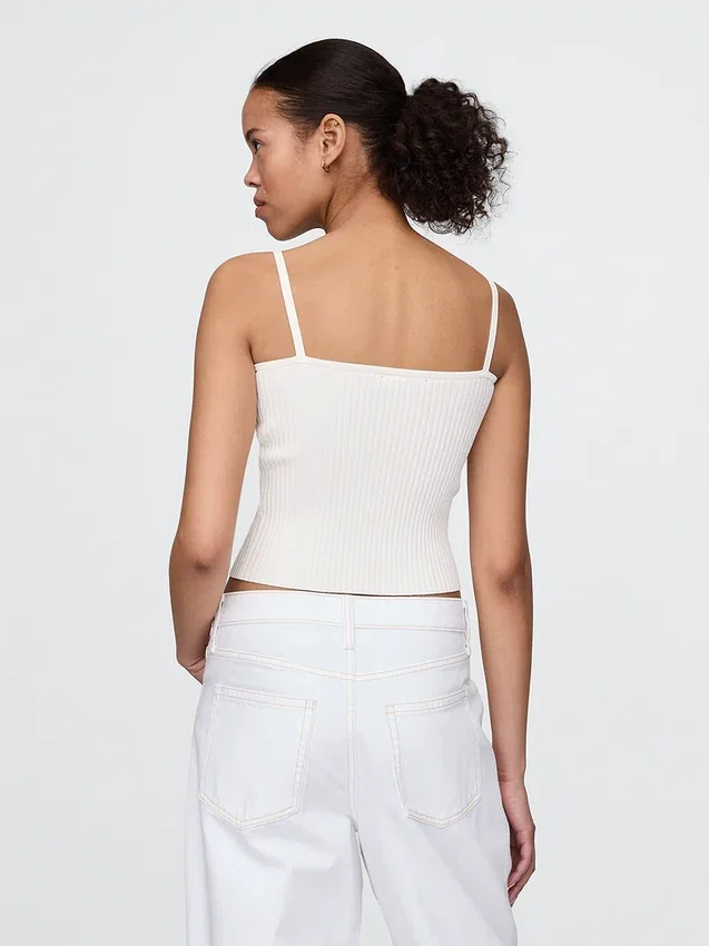 Gecropte ribtrui-tanktop