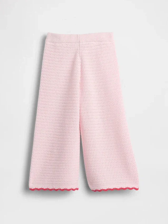 Gehaakte broek met wijde pijpen voor Baby & Peuter