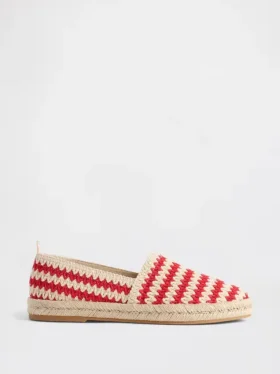 Gehaakte espadrille-ballerina’s