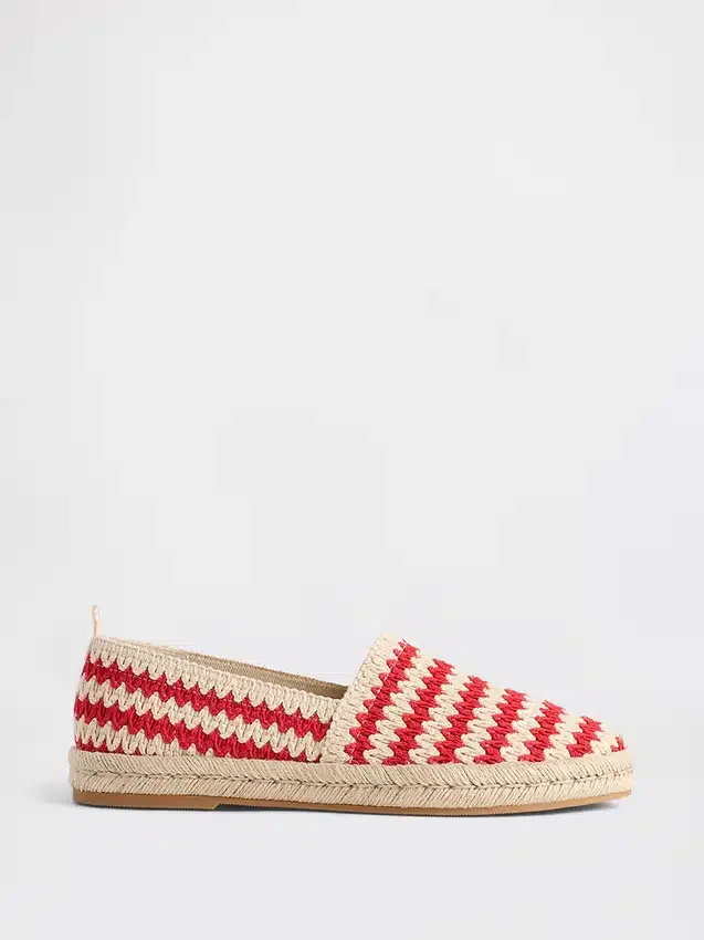 Gehaakte espadrille-ballerina’s