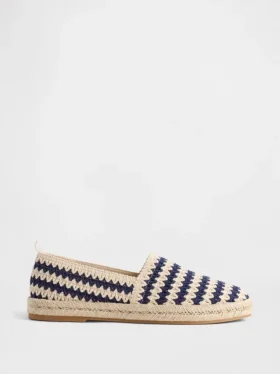 Gehaakte espadrille-ballerina’s