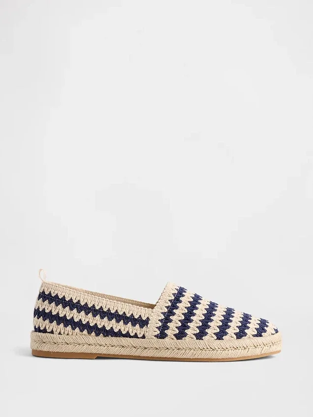 Gehaakte espadrille-ballerina’s