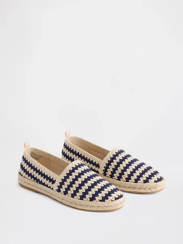 Gehaakte espadrille-ballerina’s