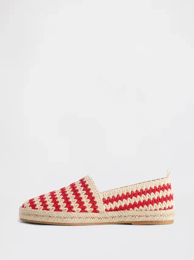 Gehaakte espadrille-ballerina’s