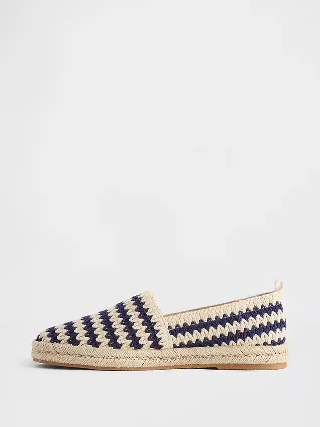 Gehaakte espadrille-ballerina’s