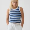 Gehaakte gestreepte tanktop voor kinderen