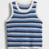 Gehaakte gestreepte tanktop voor kinderen