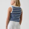 Gehaakte gestreepte tanktop voor kinderen